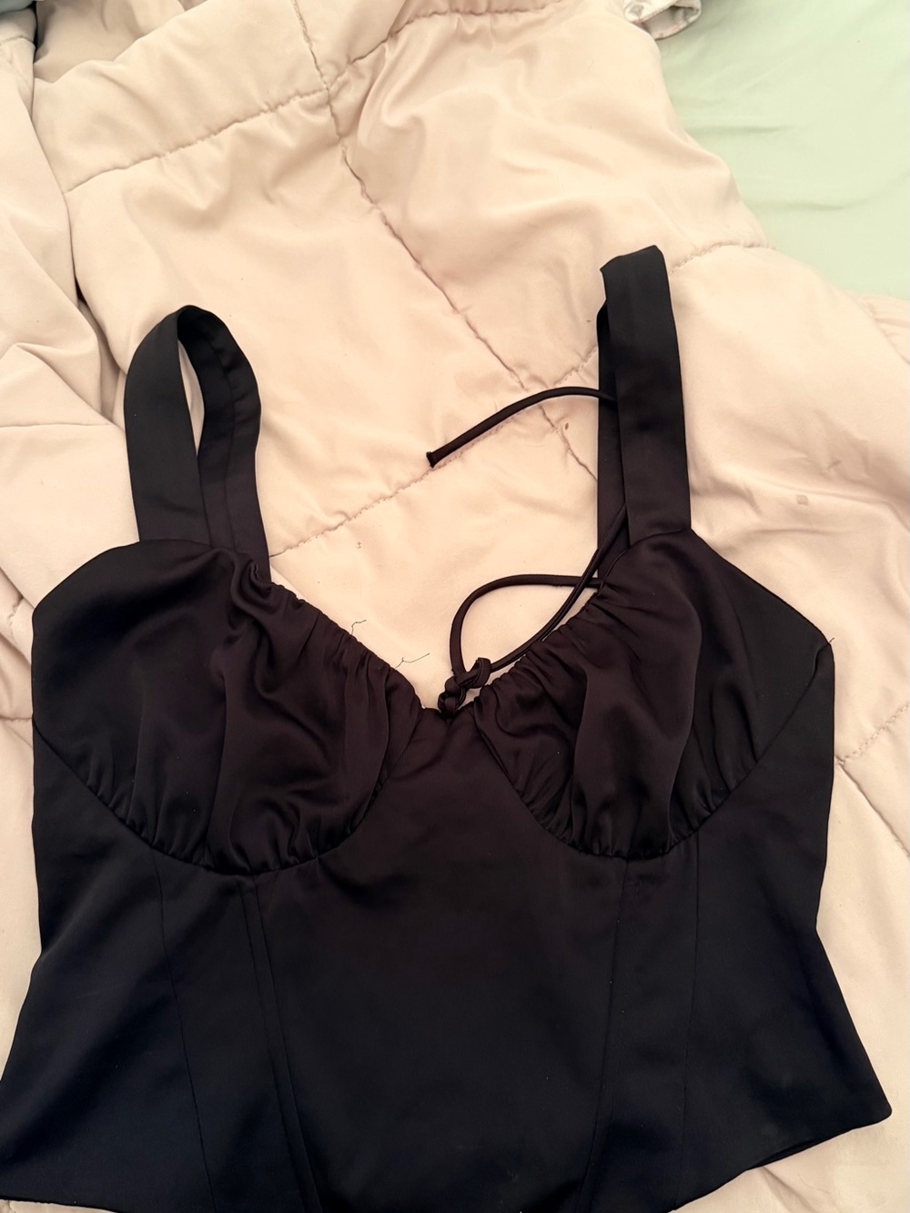 Black Bustier Tank Top - Women's Intimates